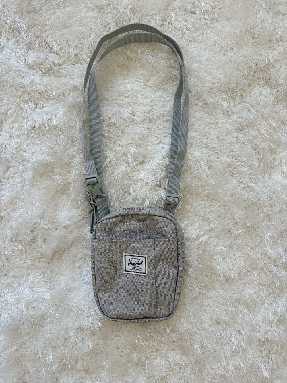 Herschel Supply Company Light Grey Crossbody Messenger Bag